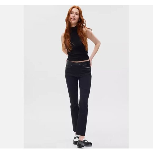 GAP Denim - GAP 90's Mid Rise Vintage Slim Black Stretch Y2k Jeans Size 31/12 - NWT #728848